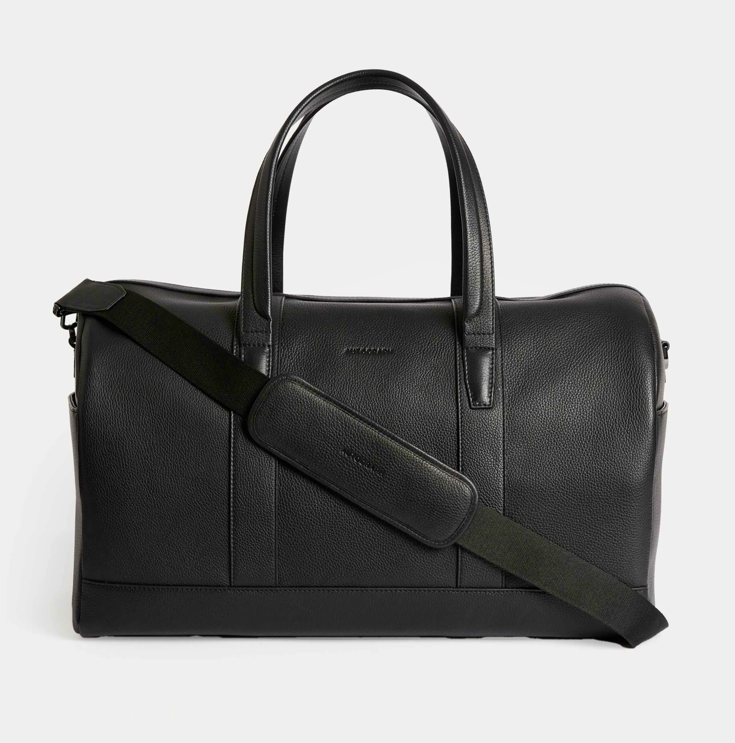 Leather Pebble Grain Weekend Bag