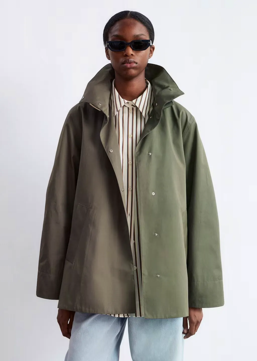 & Other Stories A-Line Funnel Neck Jacket, £145