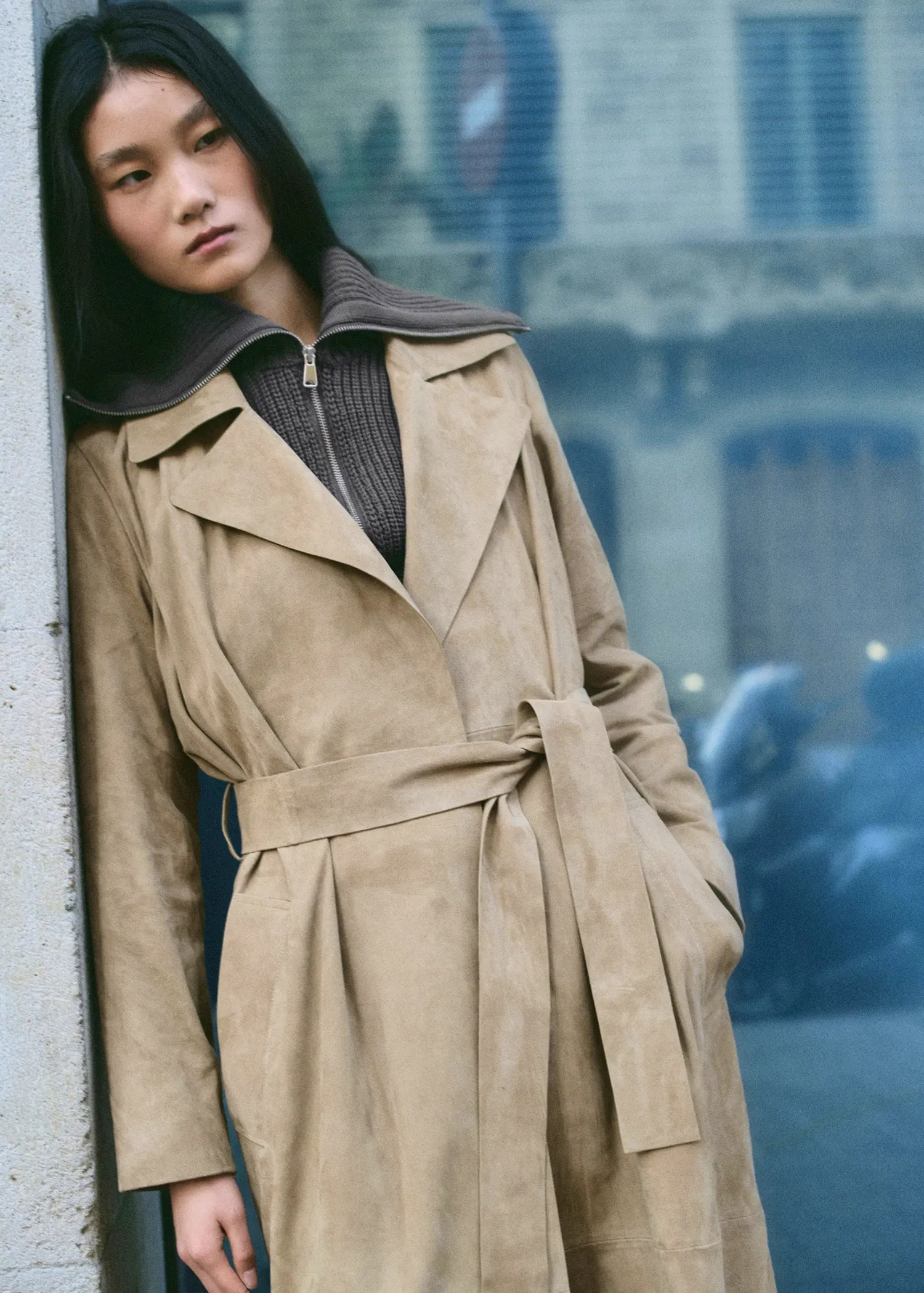 Mango Long Suede Trench, £399.99