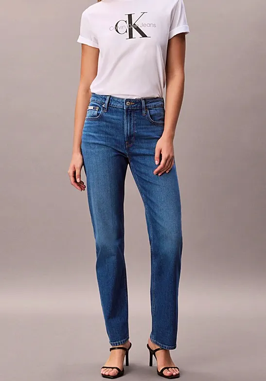 Calvin Klein High Rise Straight Jeans, £55