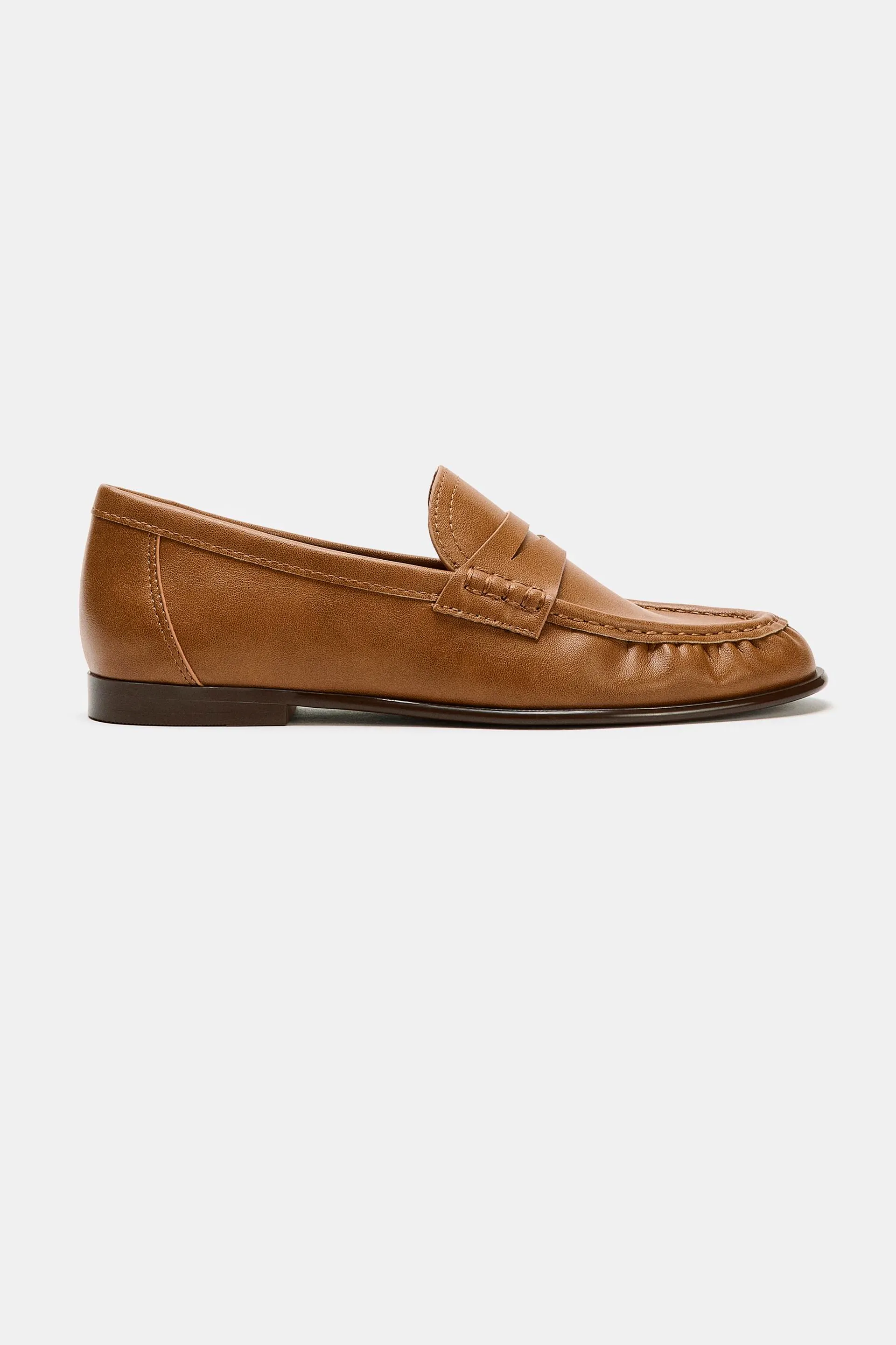 Zara Soft Gathered Loafers, £35.99