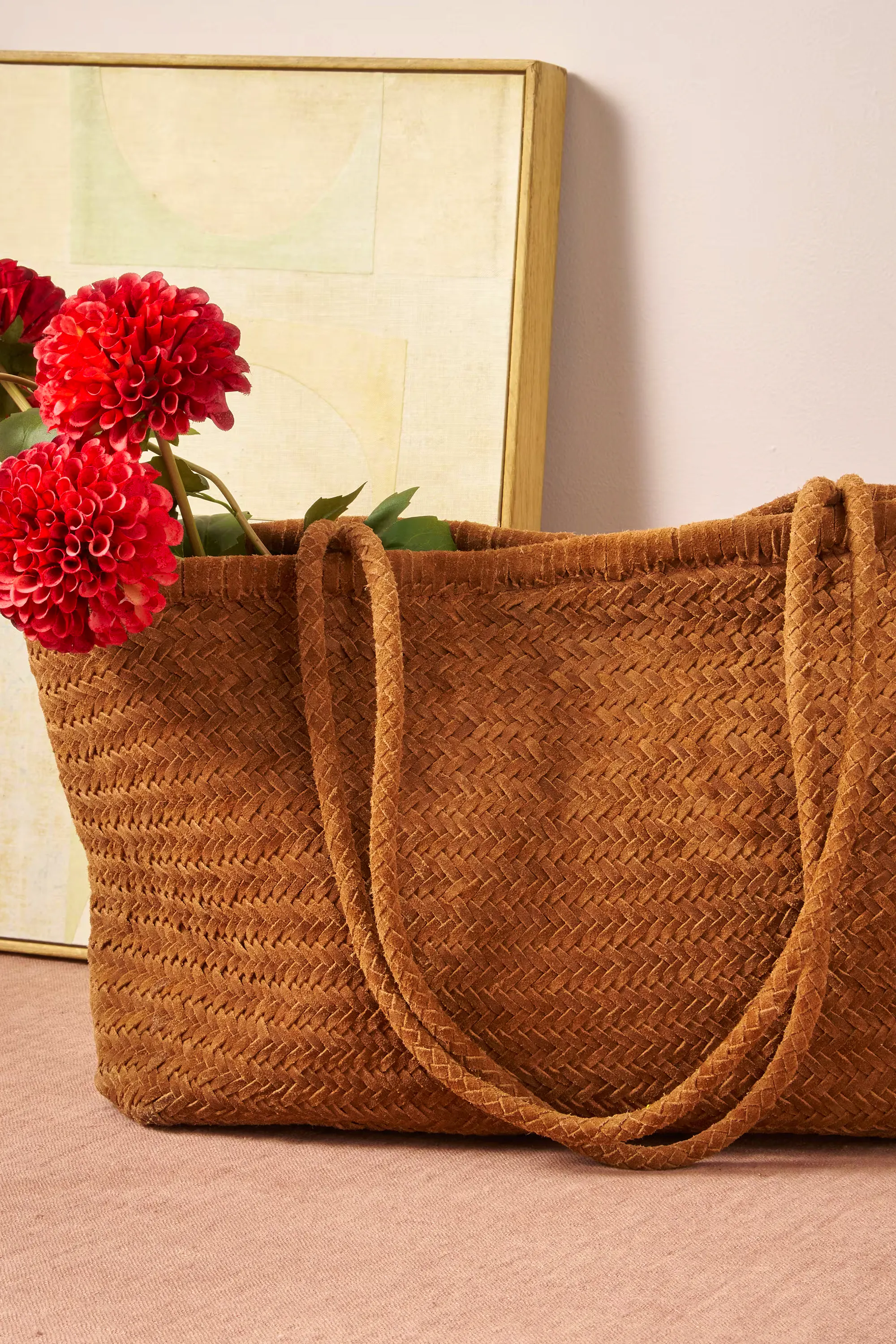 Brora Woven Suede Bag, £198