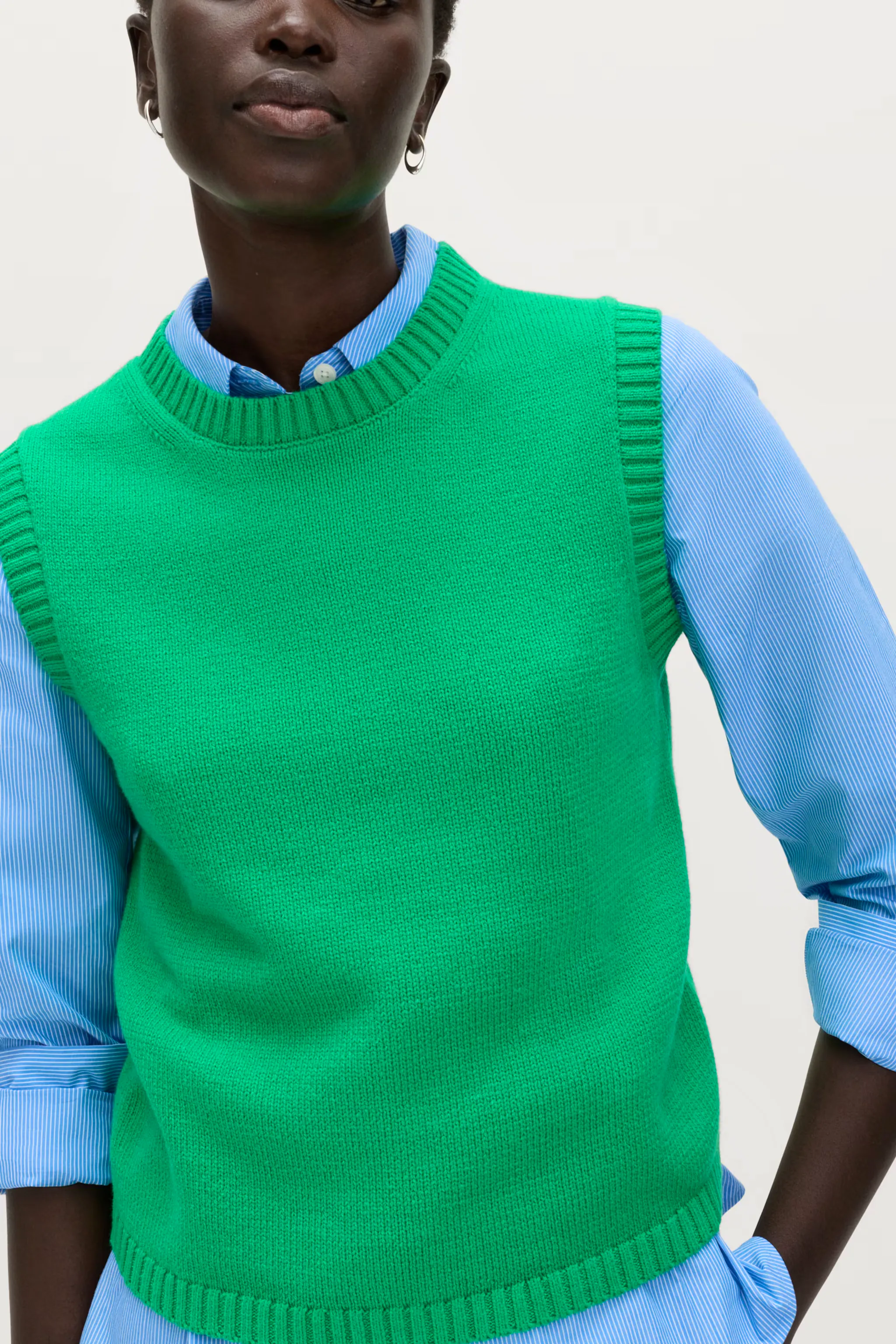 M&S Cotton Rich Slim Fit Knitted Vest, £18