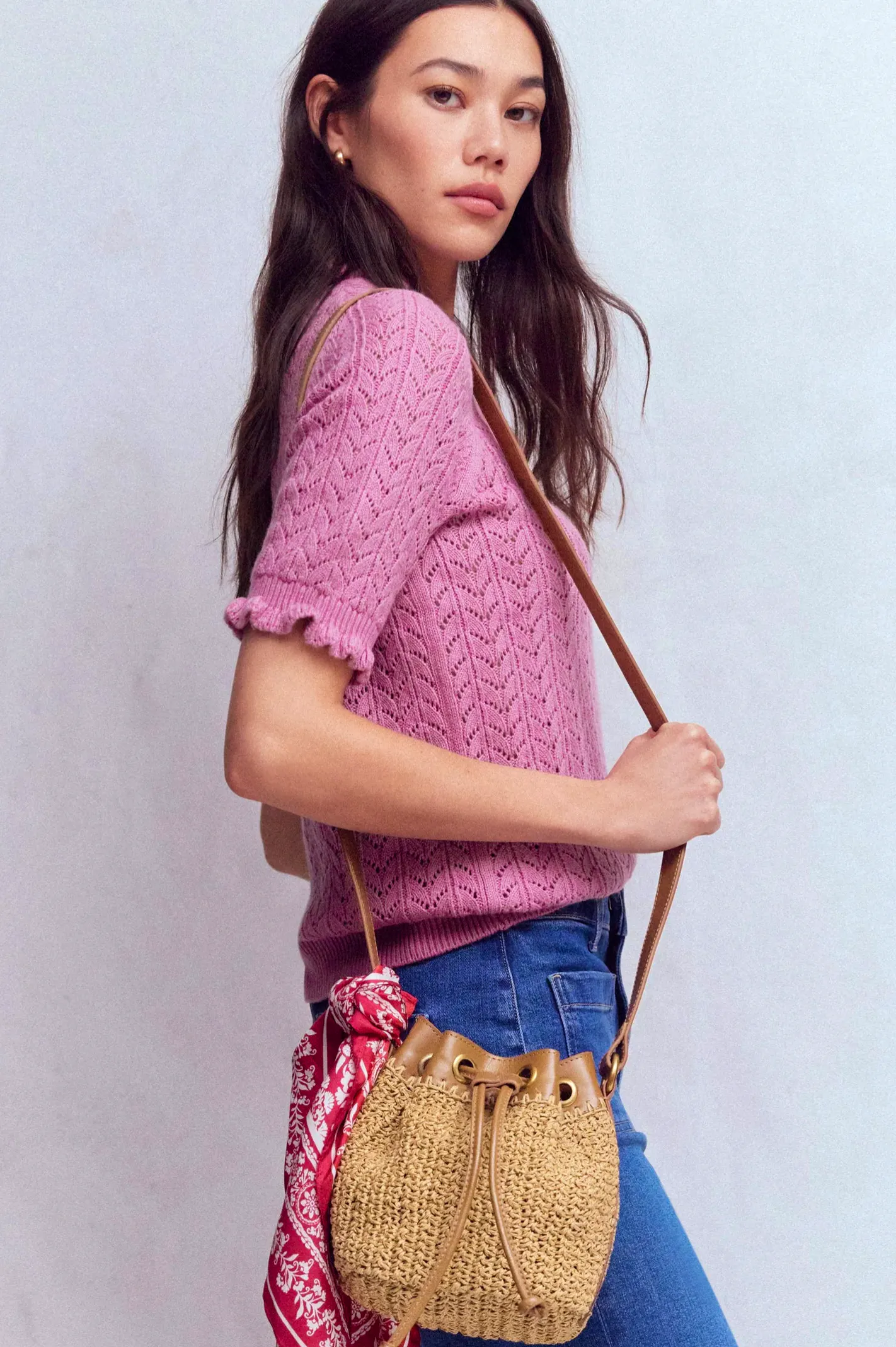 Boden Mini Straw Bucket, £79