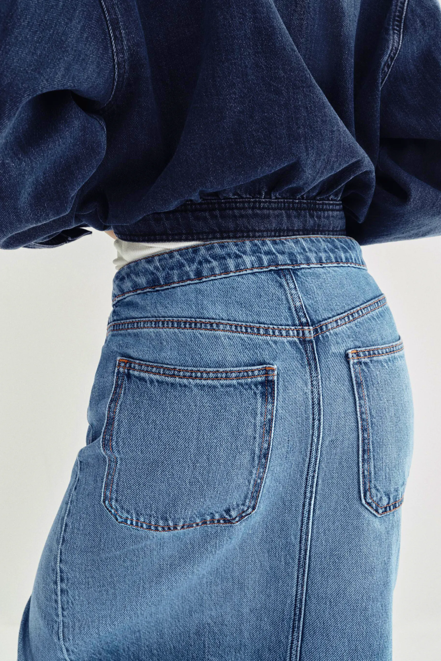 Zara Z1975 Wrap Denim Skirt, £29.99