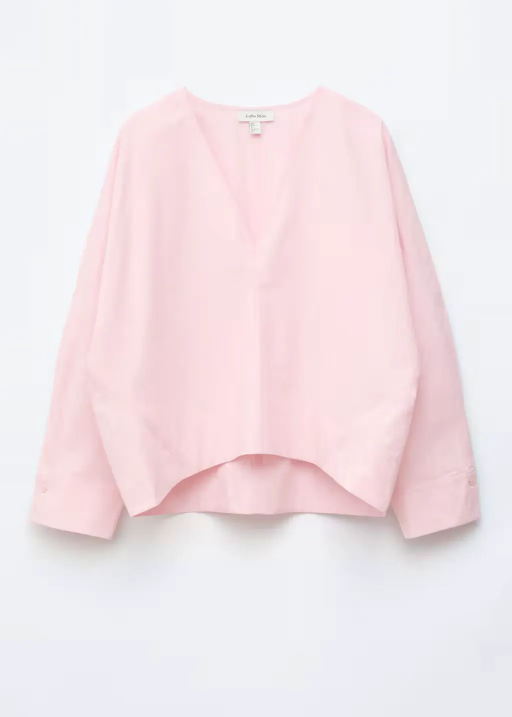 & Other Stories Sculptural Cotton V-Neck Blouse, £77