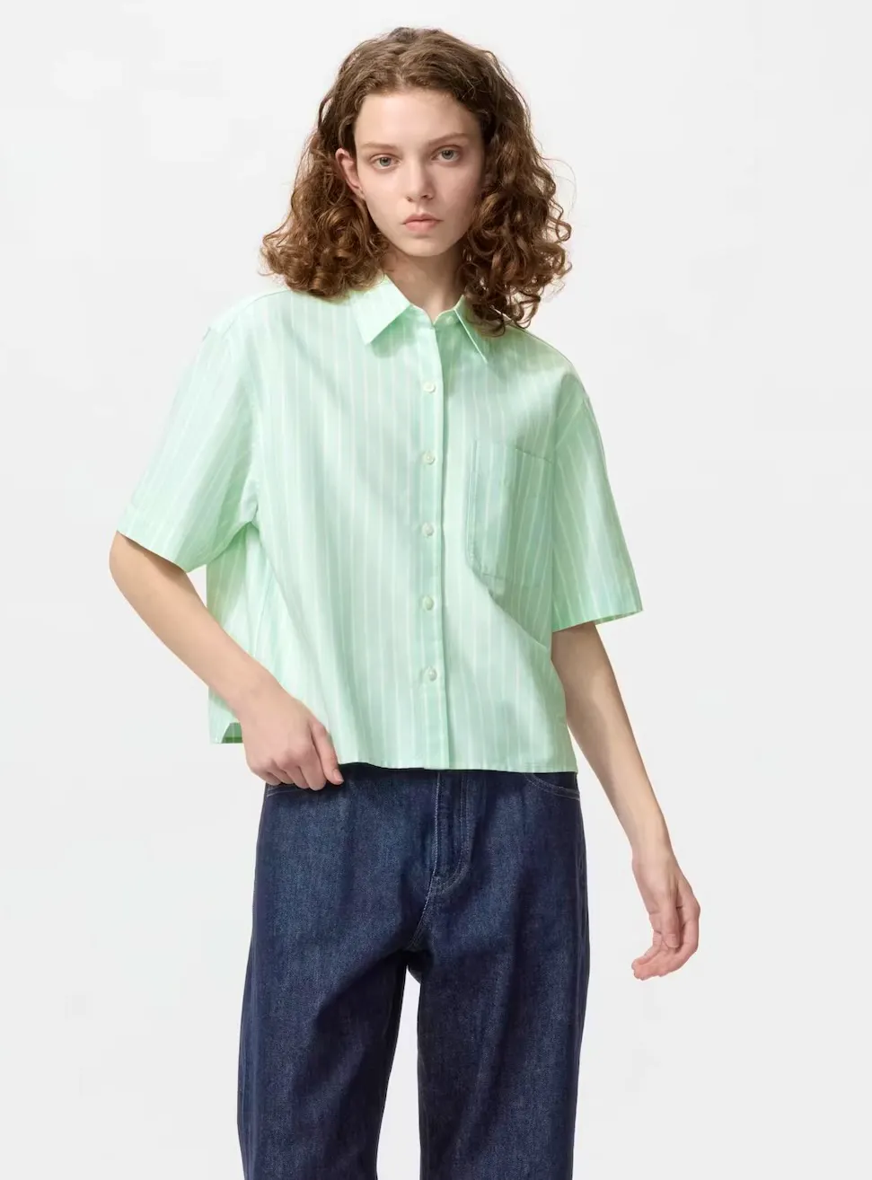 Uniqlo Oxford Boxy Shirt (Striped), £24.90