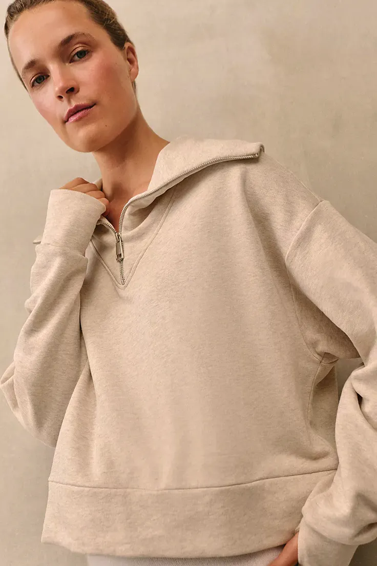 The White Company Half Zip Sweatshirt, £58.80