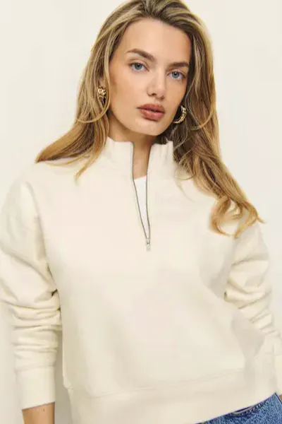 Reformation Maddie Zip Sweatshirt, £98