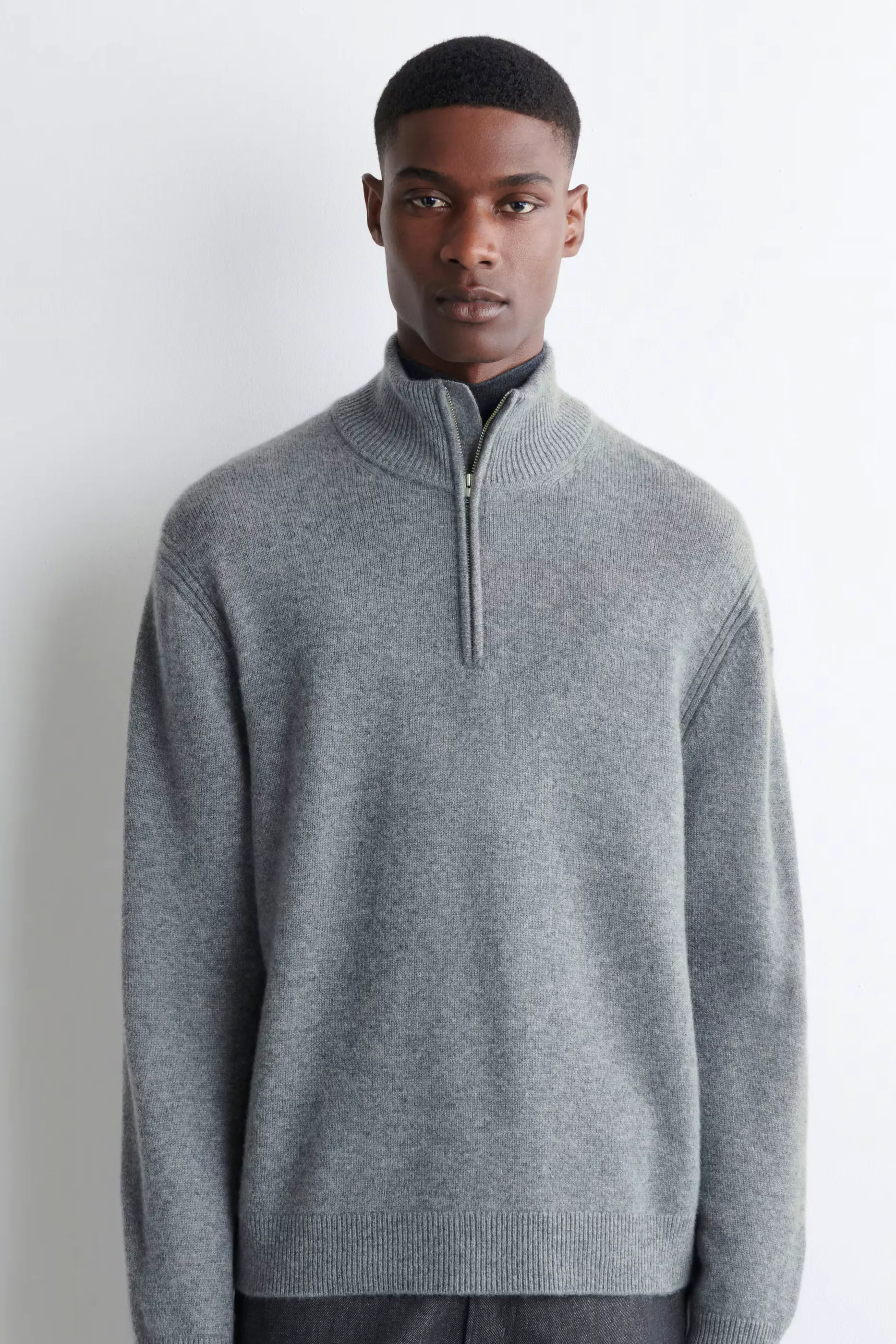 COS Cashmere Zip Up Jumper, £189
