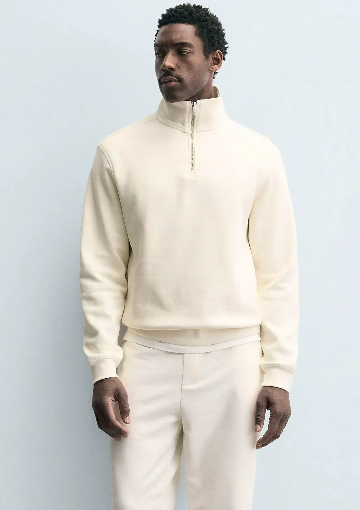 Zara Basic Quarter-Zip Sweatshirt £35.99
