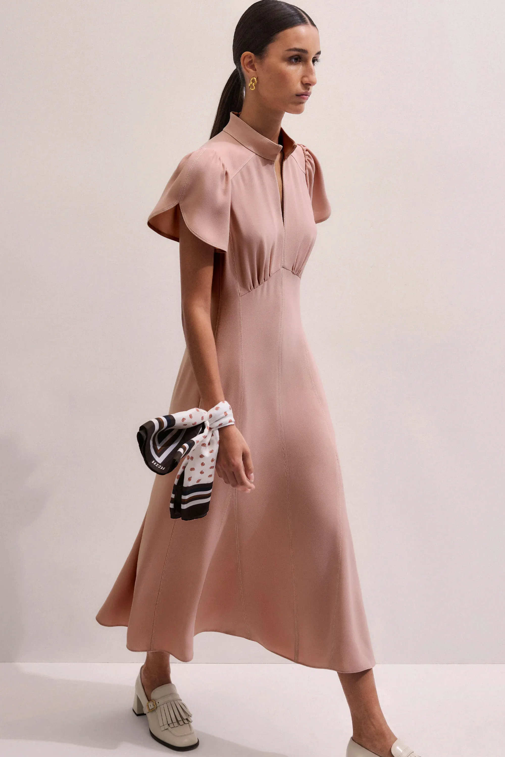 ME+EM Topstitch Midi Dress, £275