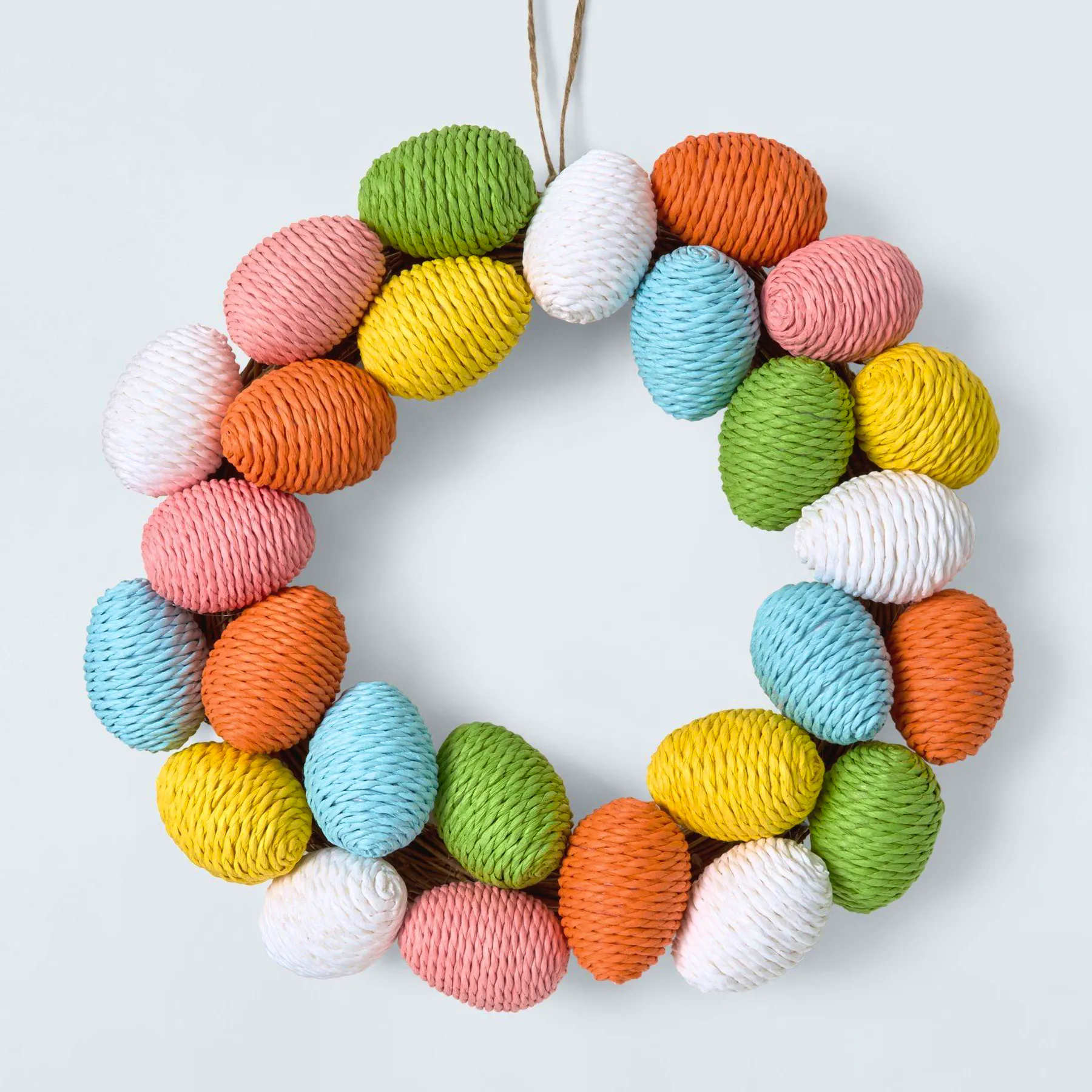 John Lewis Paper Rope Egg Wreath, £25