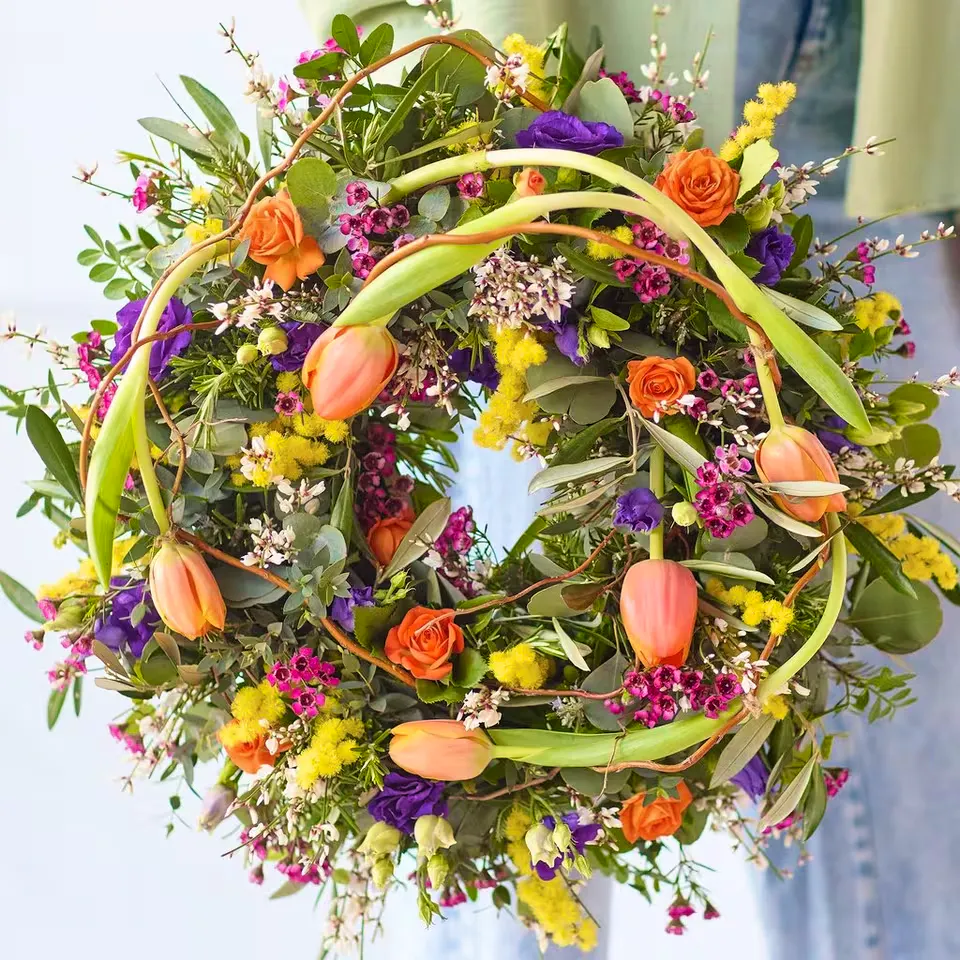Interflora Vibrant Spring Wreath, £75