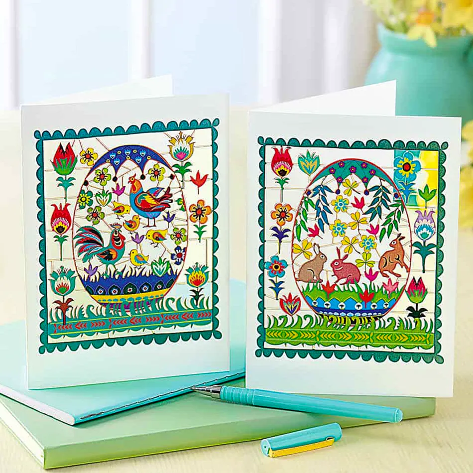 Culture Vulture 4 Tulipan Lasercut Easter Cards, £9.99