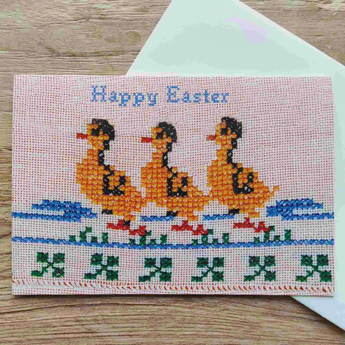 Closet & Botts Vintage Embroidery Easter Card – Chicks, £3.20