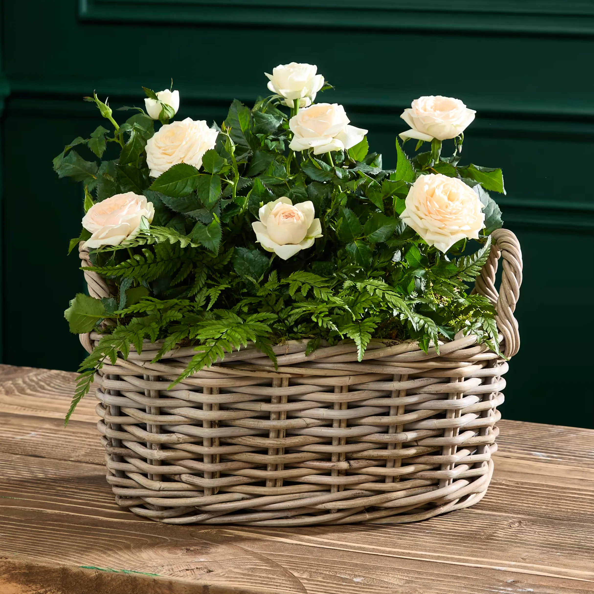 Marks & Spencer Mixed Rose in Kubu Basket, £40