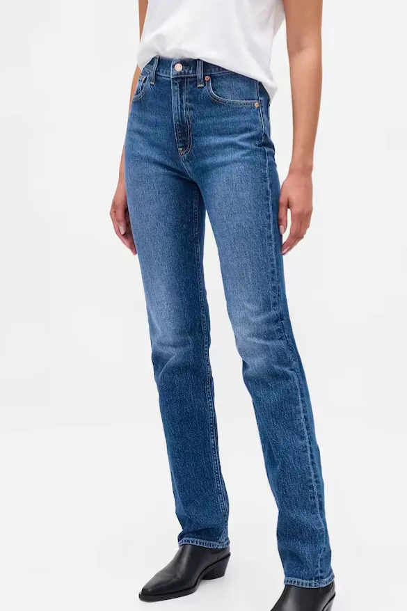 GAP Blue High Waisted 90s Straight Jeans, £50