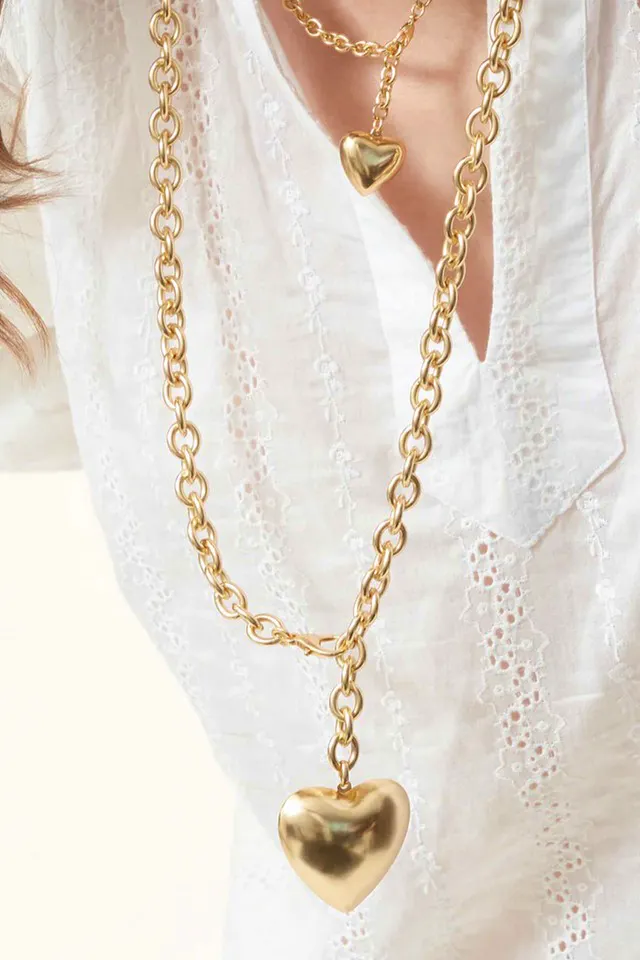 The Dressing Room Roxanne Assoulin Long Heart Necklace, £140