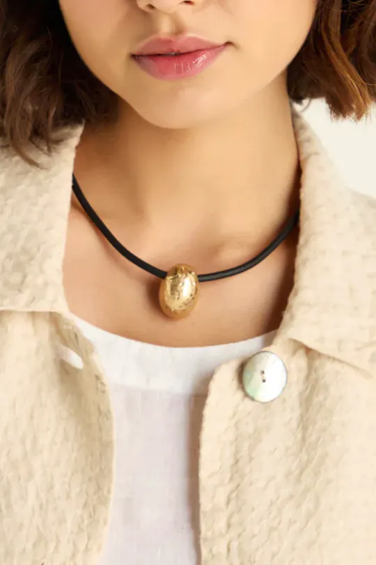 Sahara Hammered Pebble Necklace, £35