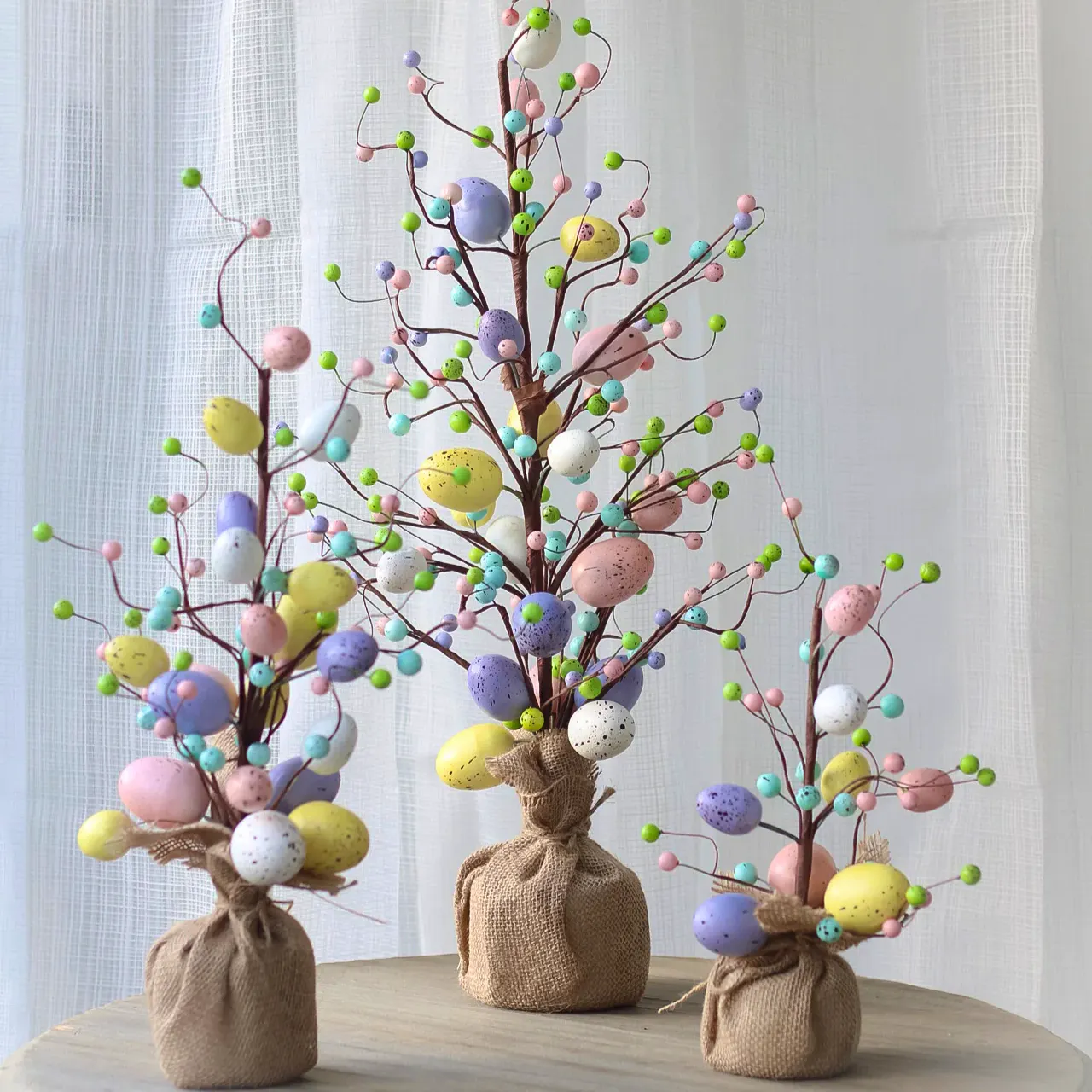 Ivy Grey Interiors Pastel Easter Egg Tree, £5.95