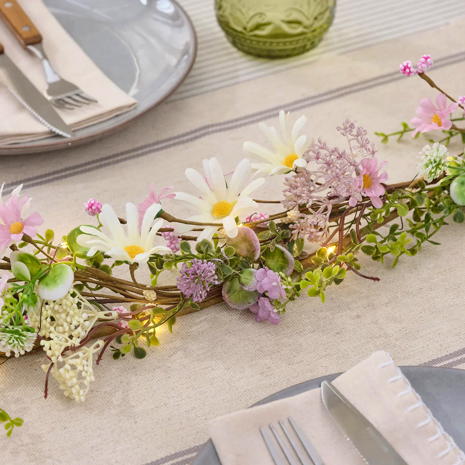 Lights 4 Fun Pre Lit Daisy Dreams Garland, £34.99