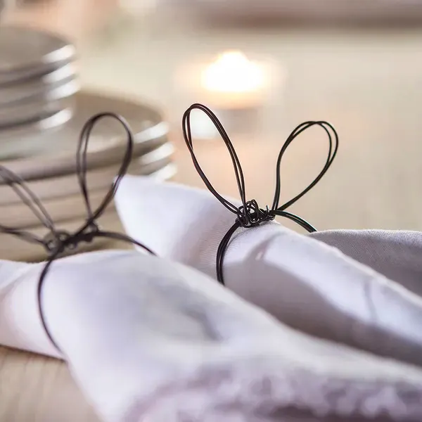 Cox & Cox Six Bunny Wire Napkin Rings, £16.50