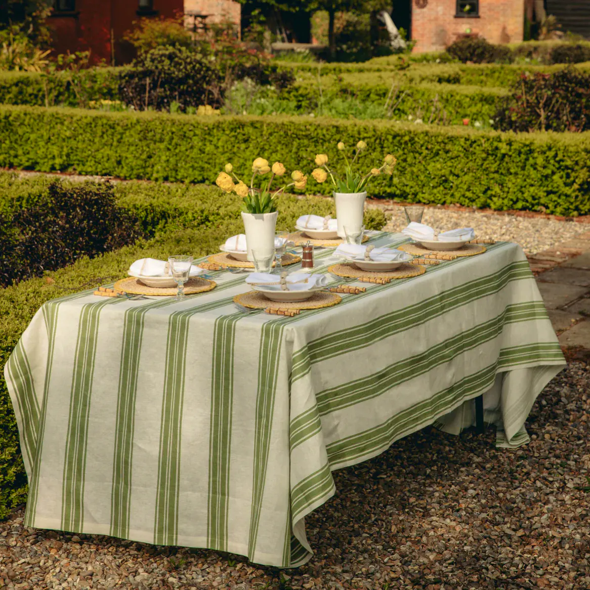Rebecca Udall Colette Striped Linen Tablecloth, £240