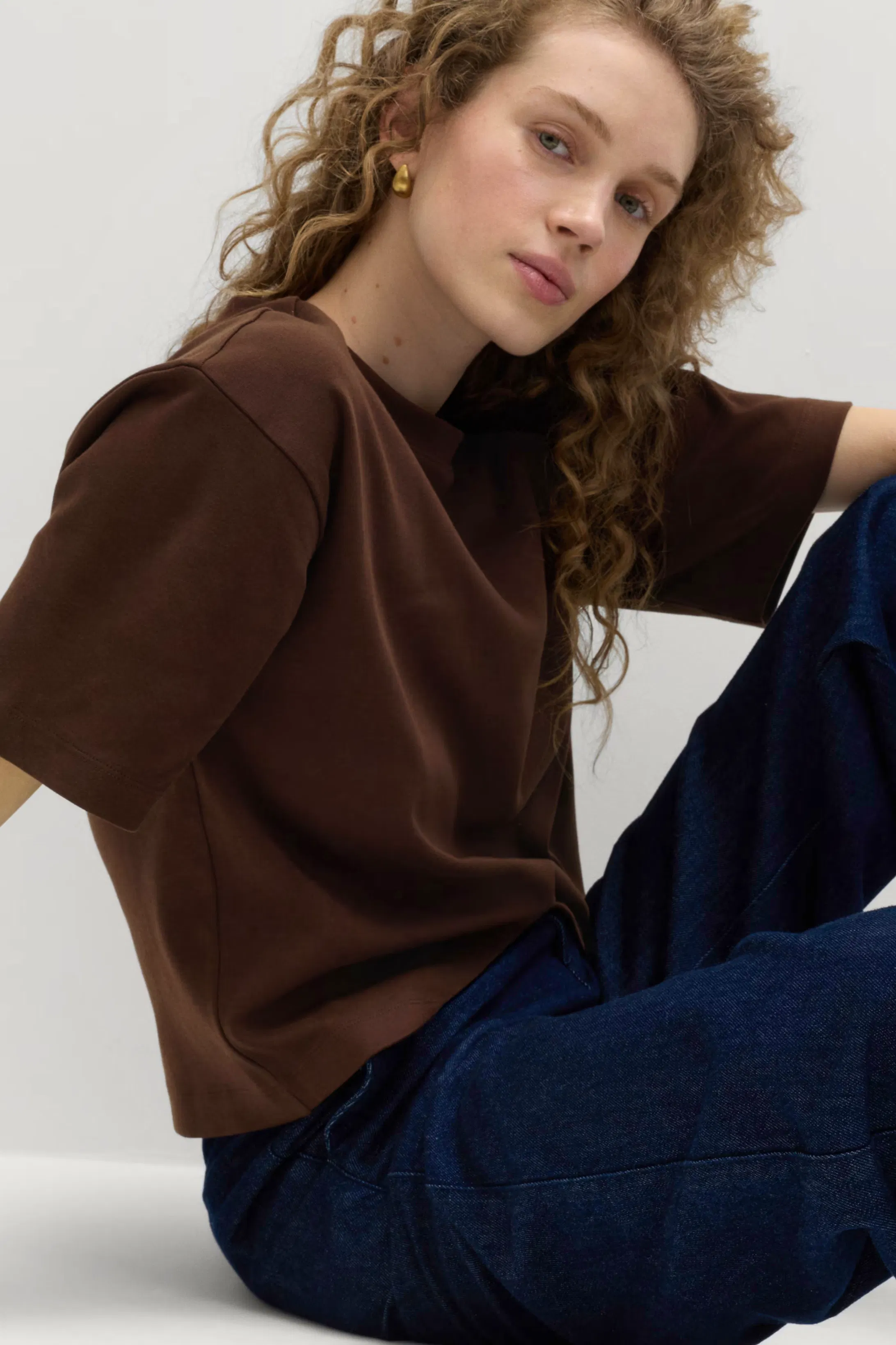 M&S Pure Cotton Heavyweight Boxy Top, £12