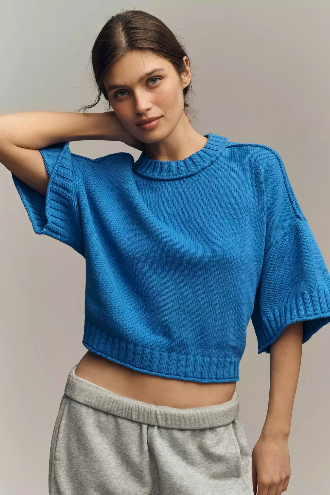 Anthropologie The Goldie Cotton Crew Neck Jumper, £88