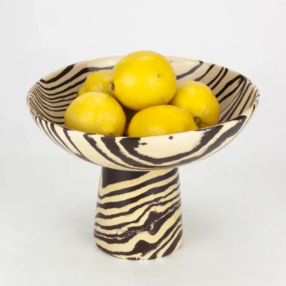 Henry Holland Brown & White Marble Chalice Bowl, £145