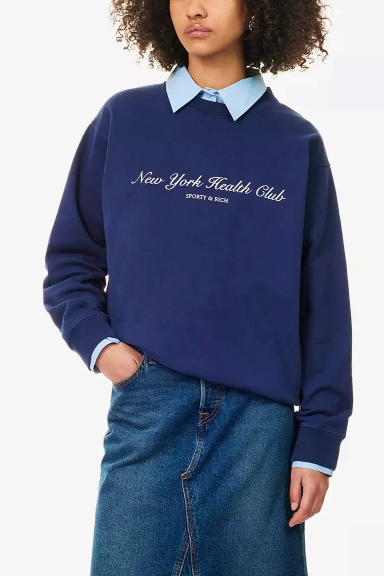 Sporty & Rich Health Club Sweatshirt, £180