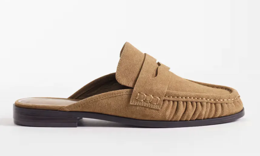 ASOS Mouse Ruched Detail Loafer Mules, £28