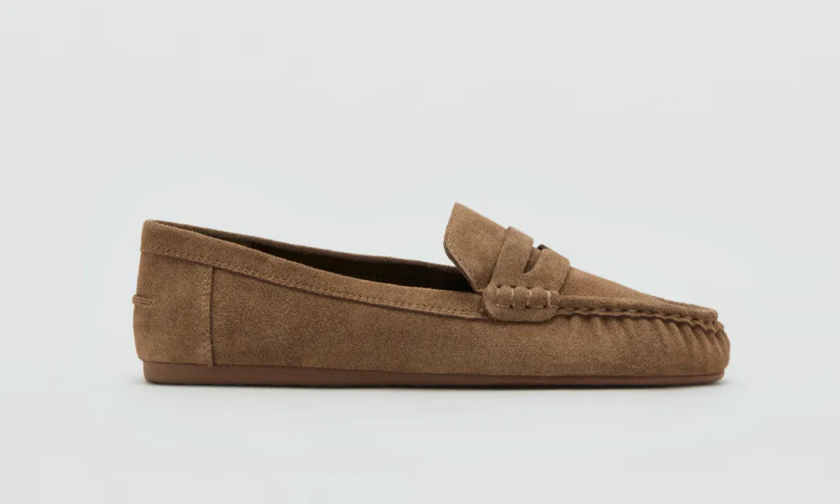 Mango Suede Penny Loafers, £59.99