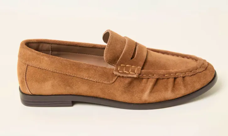 Fatface Tan Brown Suede Loafers, £59