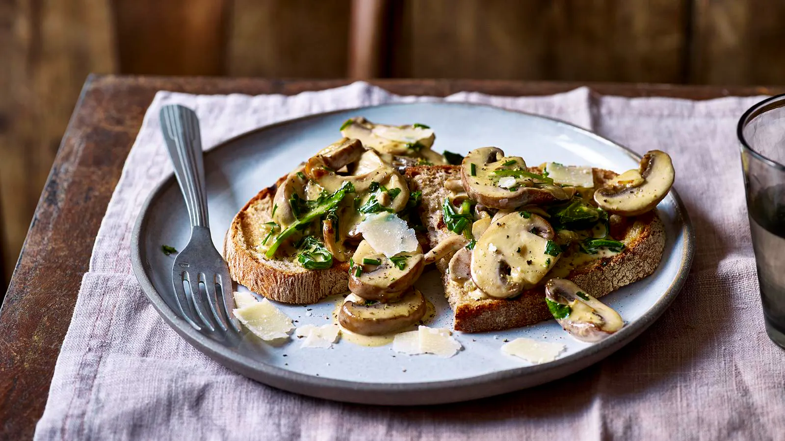 Posh Mushrooms With Wild Garlic On Toast