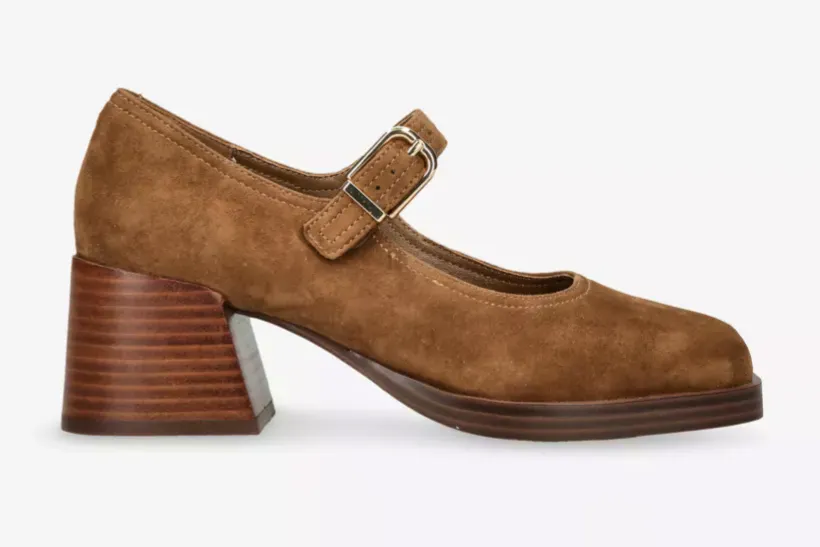 Steve Madden Lisbon-S Suede Block-Heel Mary-Jane Courts, £130
