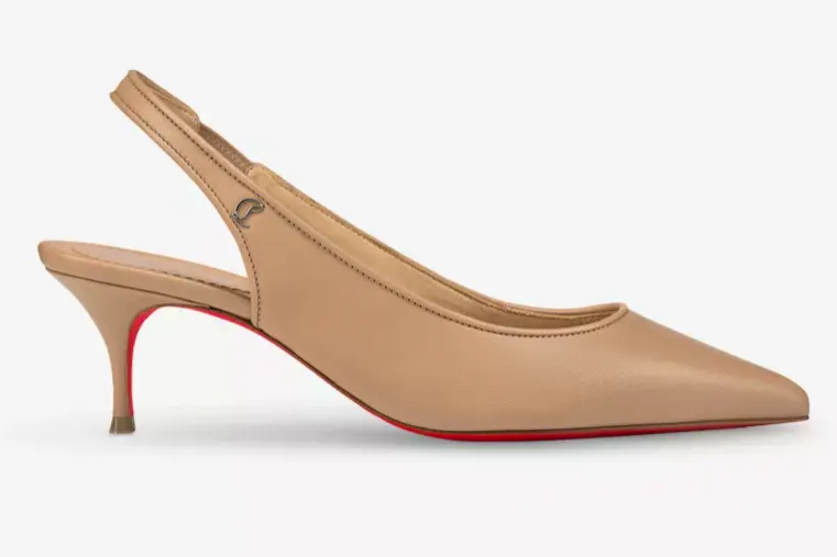 Christian Louboutin Sporty Kate Sling 55 Leather Heeled Pumps, £745