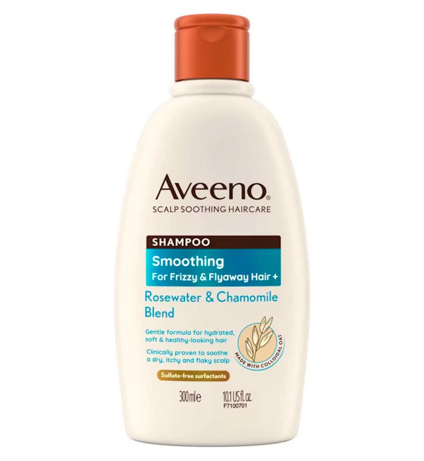 Aveeno Haircare Smoothing+ Rose Water & Chamomile Blend Shampoo