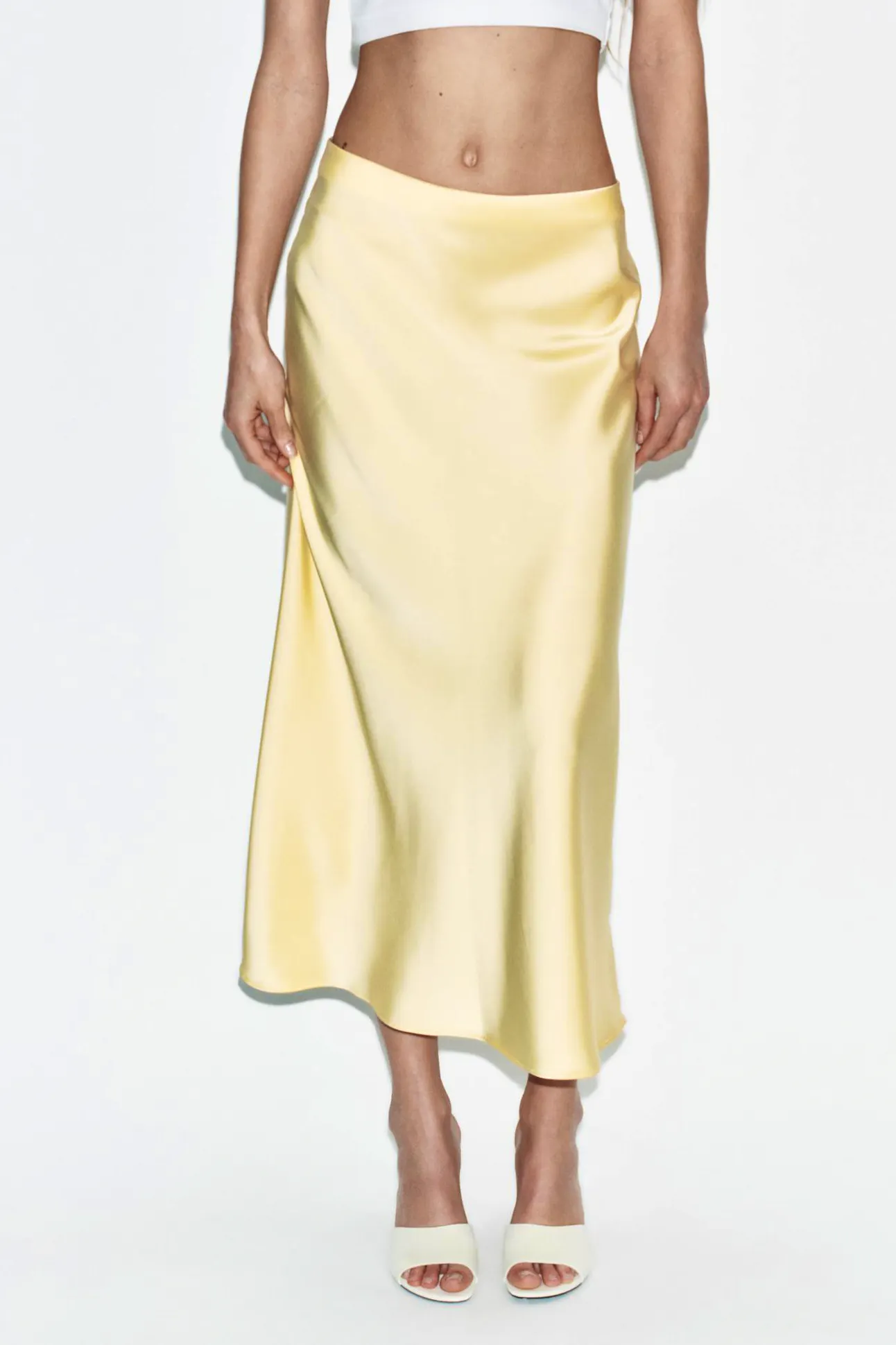 Zara Satin Slip Skirt, £26