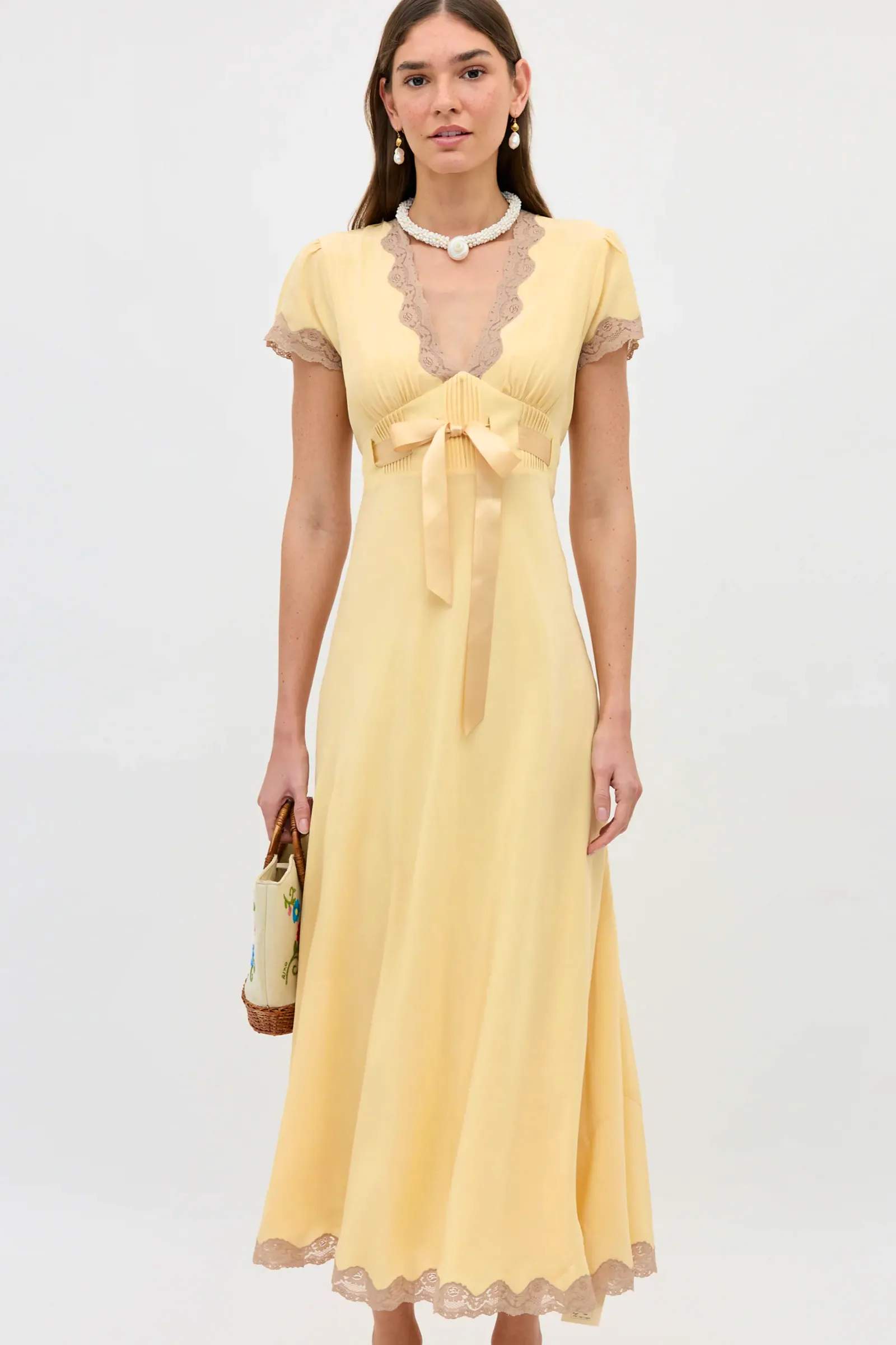 Rixo Marlice Silk Midi Dress, £415