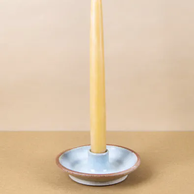 Joseph Bull Stoneware Candle Holder, Ash & Salt Glaze, £24