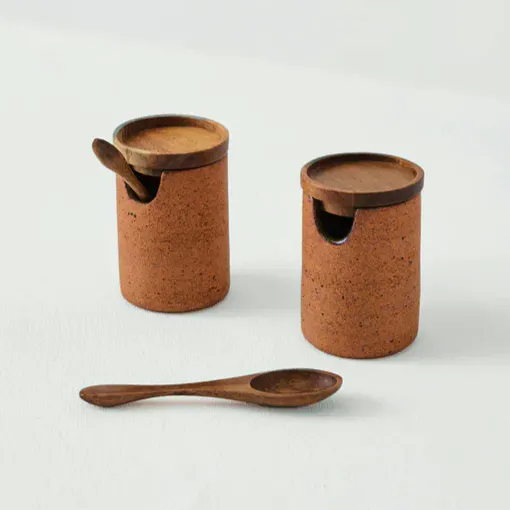 Cisco And The Sun Stoneware Salt and Pepper Set, £35