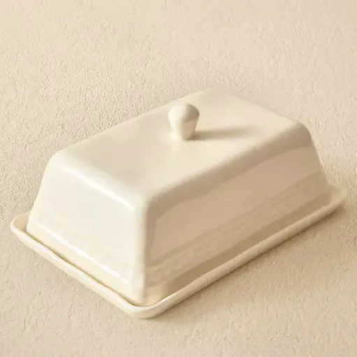 Zara Raised Stoneware Butter Dish, £15.99