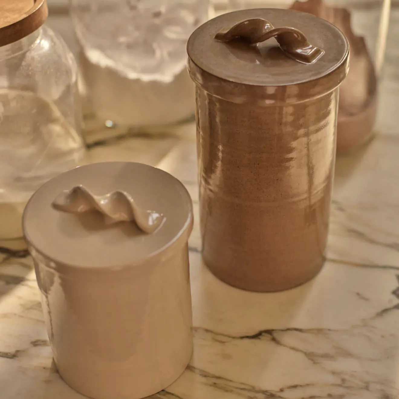 Rowen & Wren Handmade Stoneware Storage Jar, Large, £98