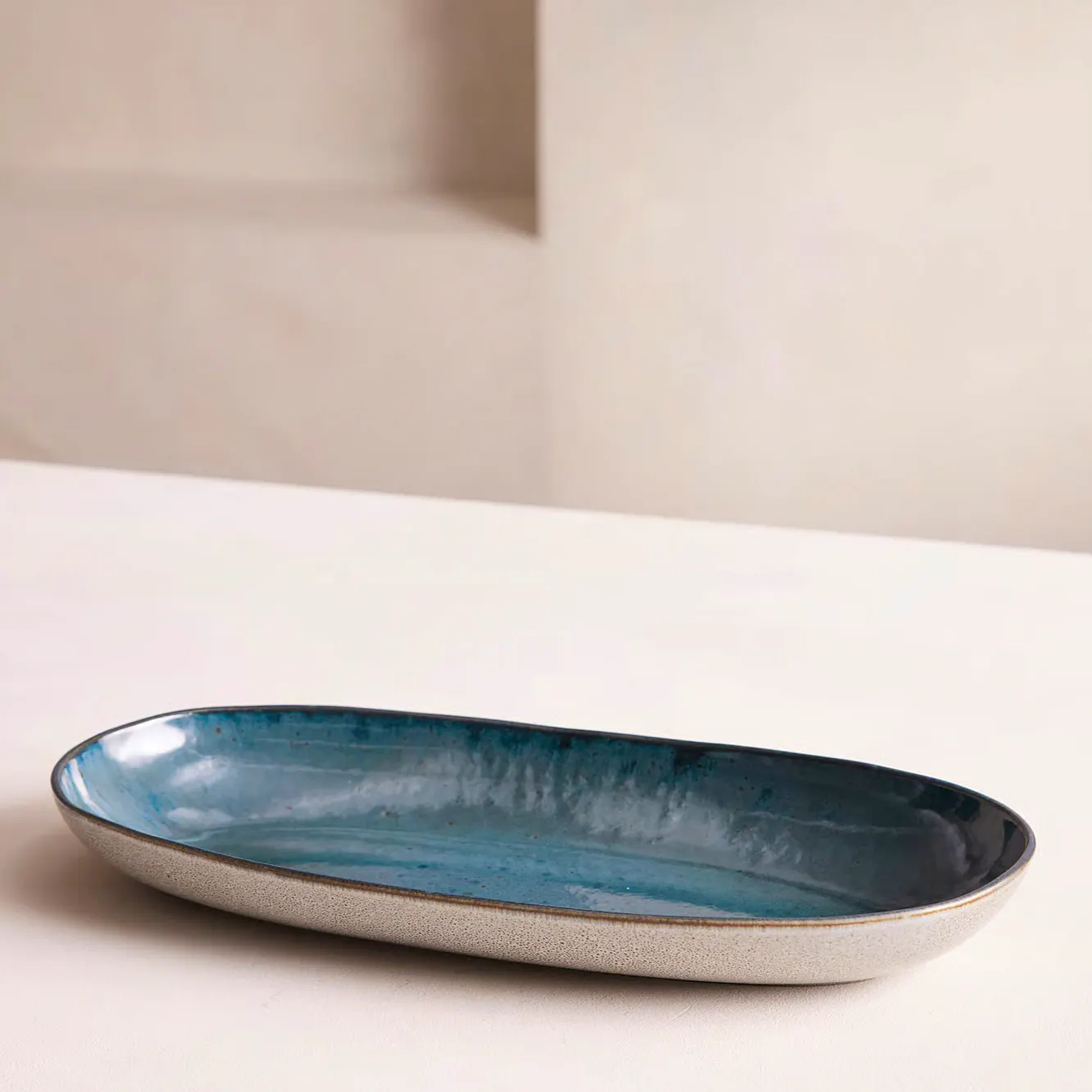 Soho Home Nero Serving Platter, Blue, £30