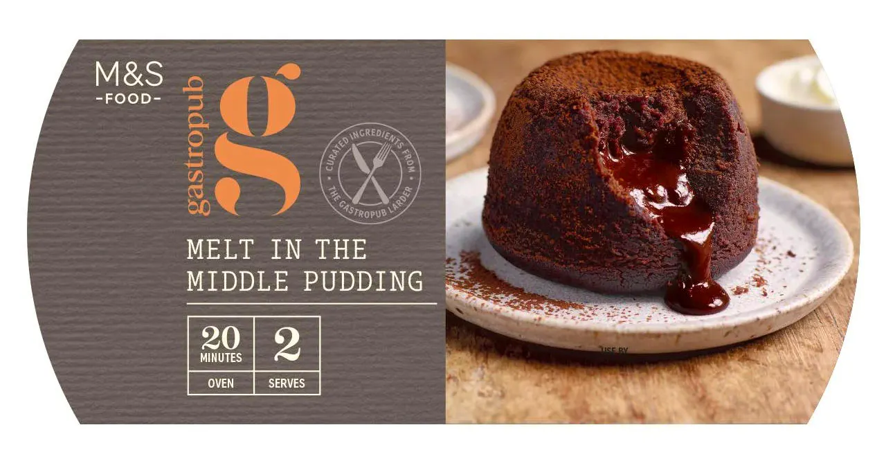 Supermarket Puds M And S Melt In Middle Choc Pudding