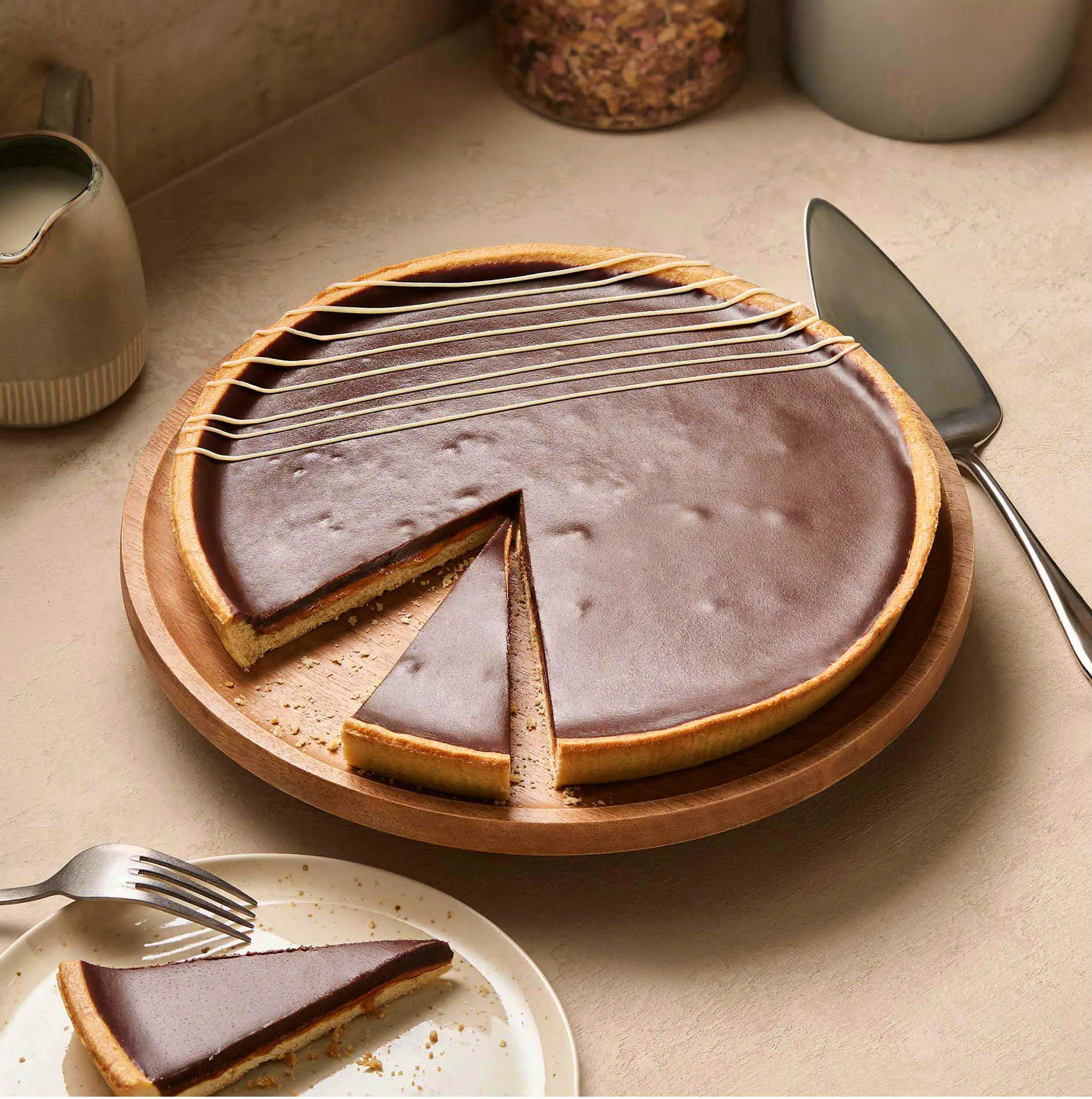 Supermarket Puds Sainsburys Chocolate Salted Caramel Tart