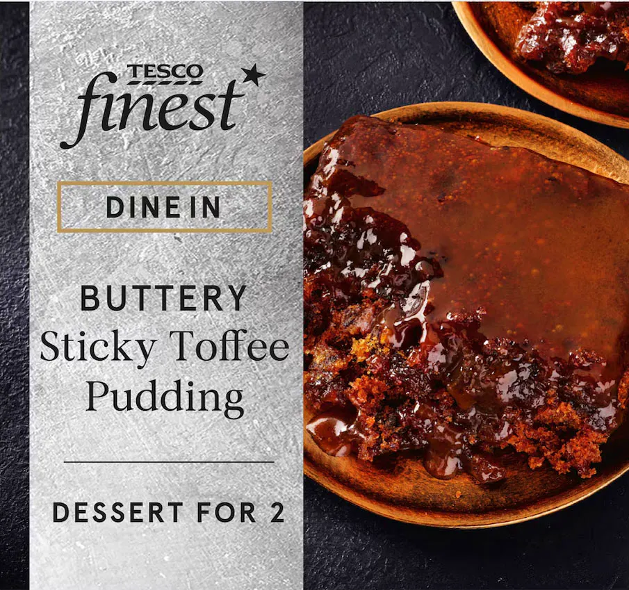 Supermarket Puds Tesco Sticky Toffee Pudding