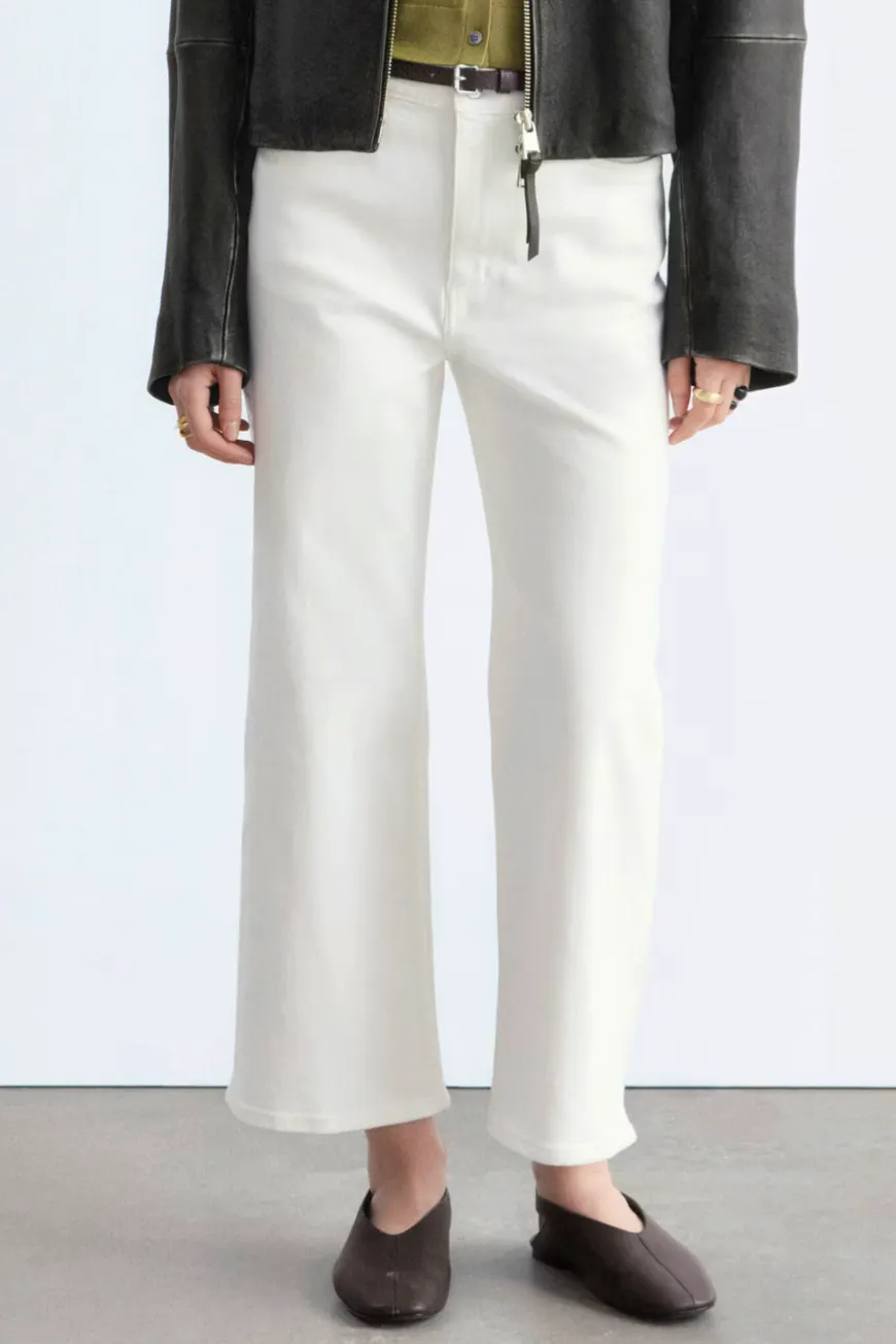 & Other Stories Cropped Off-White Jeans, £77